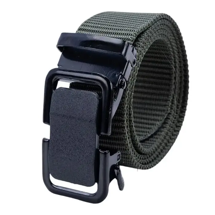 Ceinture tissée à boucle automatique 39BD pour hommes, parfaite pour les affaires les loisirs