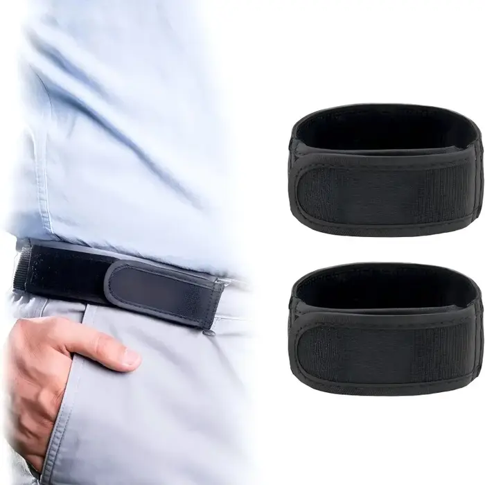 Lot de 2 ceintures élastiques sans boucle pour homme