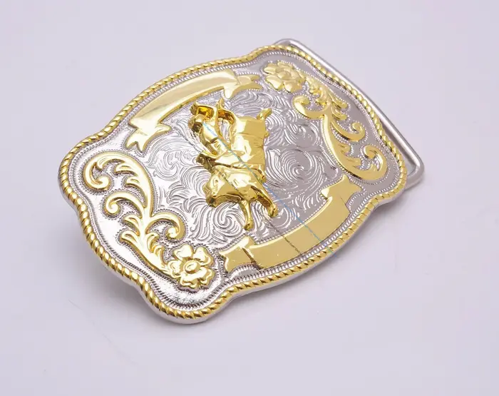 Boucle de ceinture brillante 69*50MM