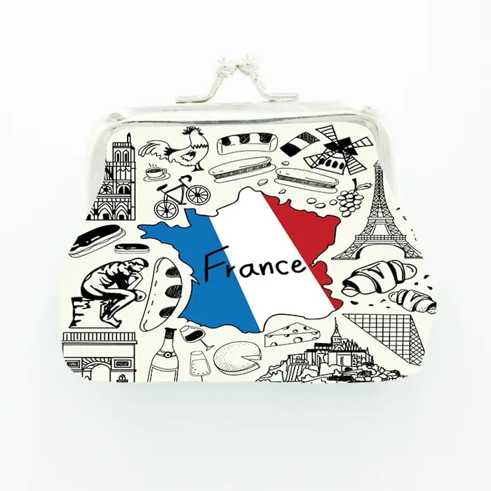 Porte-monnaie en cuir PU personnalisé, portefeuille imprimé à la demande, logo, artiste, designer, s