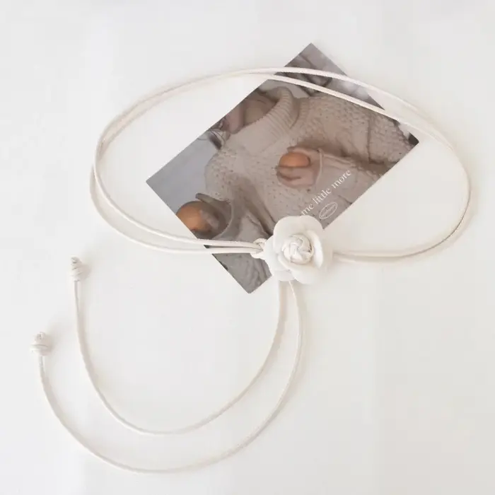 Ceinture de taille en corde en cuir élégante