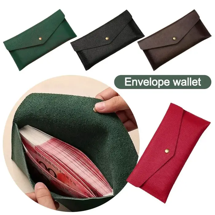 Nouveau Portefeuille en cuir souple pour femmes