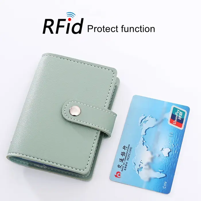 Nouveau RFID 26 fentes Bits porte-carte sac Simple solide étui de poche femmes hommes crédit carte d'identité