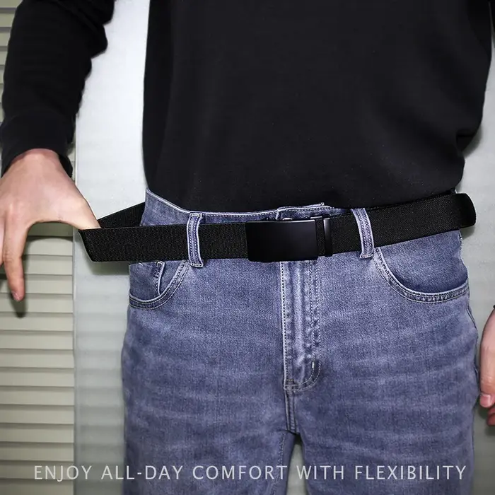 Ceinture élastique en métal pour hommes