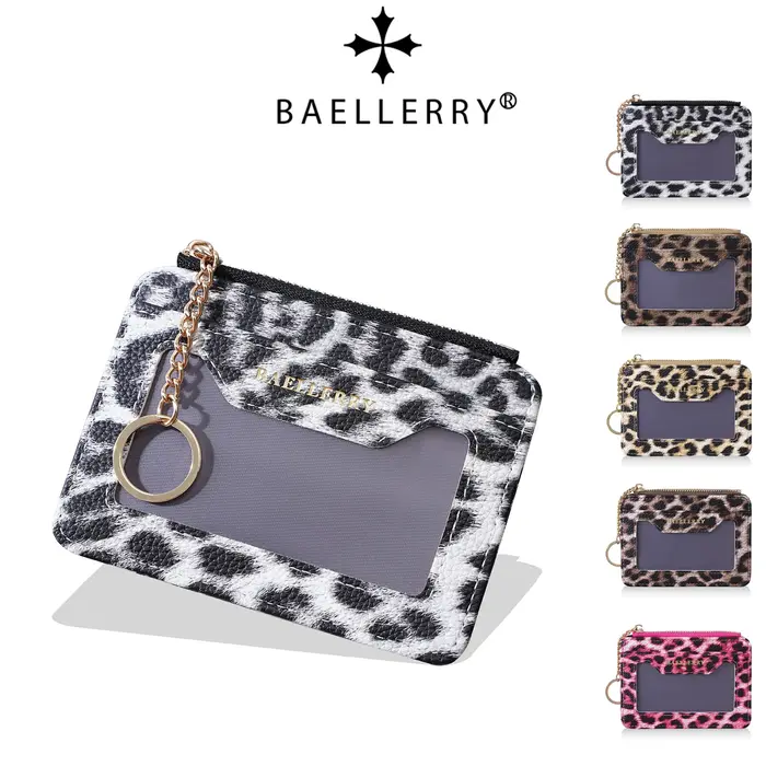 1 pièce - Porte-cartes Baellerry à imprimé léopard