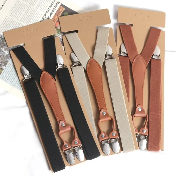 Bretelles Vintage de haute qualité pour hommes et femmes
