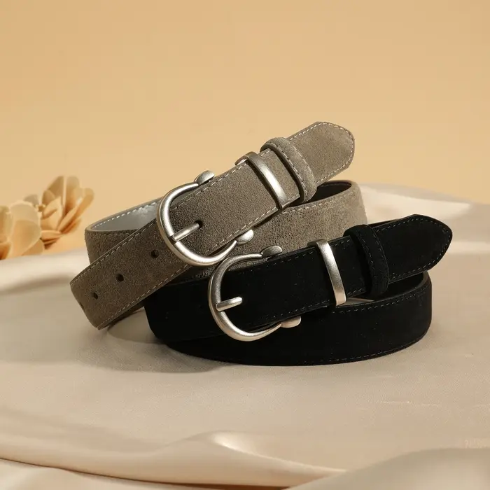 Ceinture en cuir suédé pour femmes
