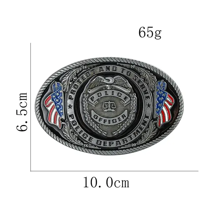 Ceinture en alliage American Feel Police Officer pour hommes