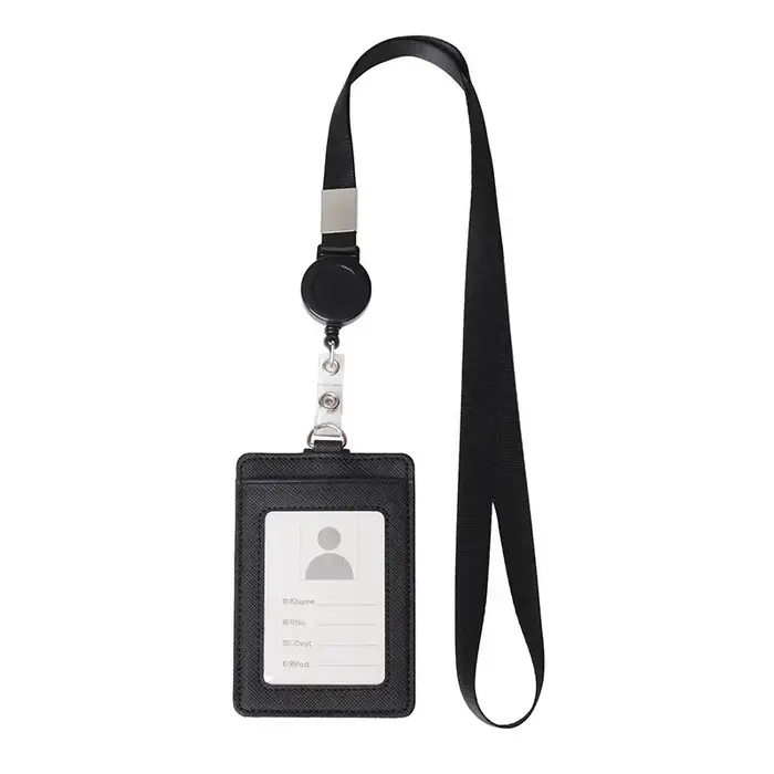 Porte-cartes multifonctionnel avec lanière pour hommes et femmes