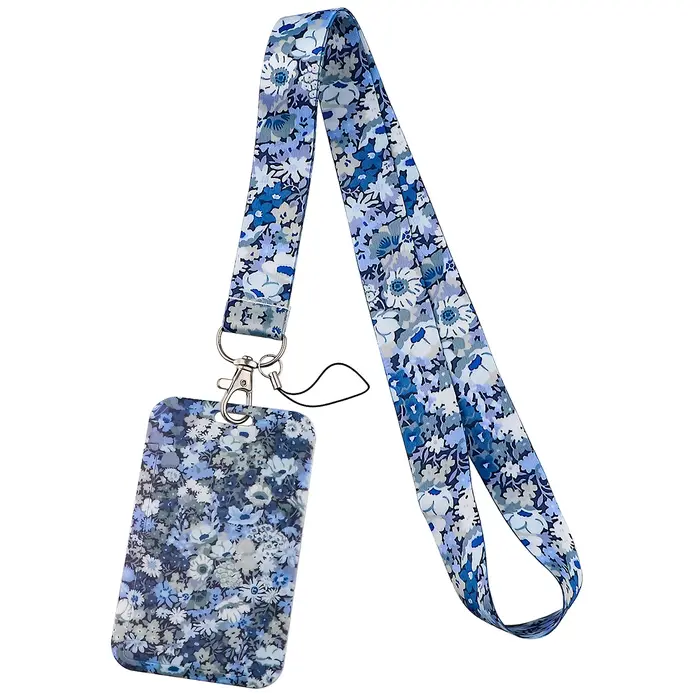 Porte-Badge d'identité Vintage à fleurs