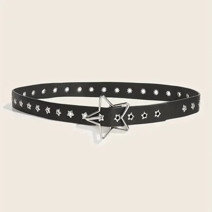 Ceintures de créateurs pour femmes de haute qualité luxe paume Punk Harajuku étoile oeillet Y2K filles jean ceinture
