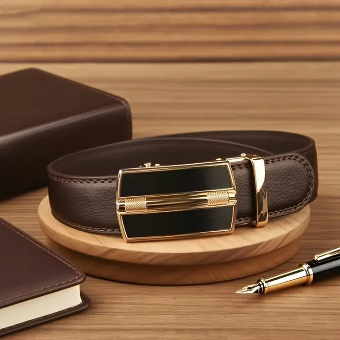 Ceinture à boucle automatique pour homme