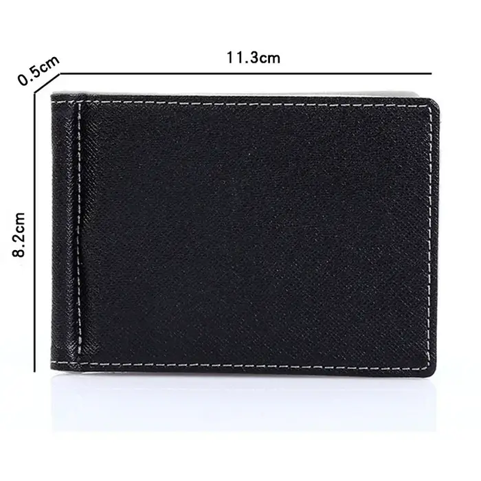 Portefeuille d'affaires pliable en cuir pour hommes