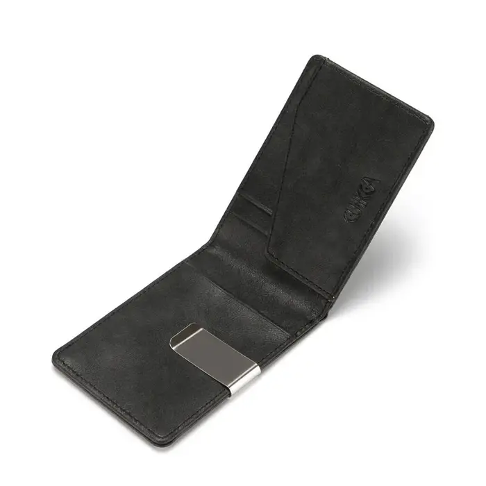 Nouvelle mode hommes en cuir pinces à billets portefeuille multifonctionnel mince homme porte-cartes femmes pince en métal pour argent porte-monnaie