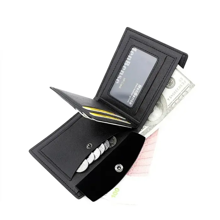 Portefeuille en cuir PU pour hommes