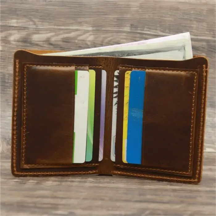 Portefeuille homme en cuir véritable