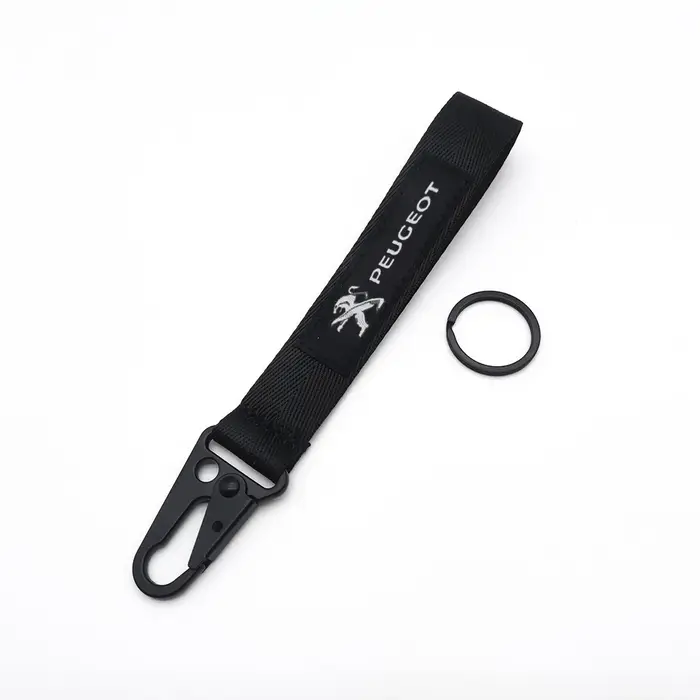 Porte-clés emblème de voiture pour Peugeot 206 307 308 3008 207 208 407 408 508 2008 5008, cordon de