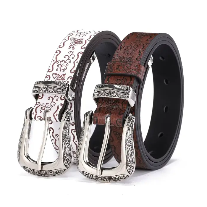 Ceintures pour femmes pour jeans robes pantalons dames ceinture de taille en cuir avec boucle dorée