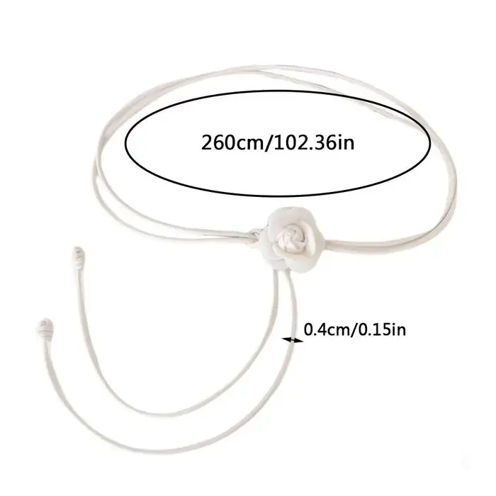 Ceinture de taille en corde en cuir élégante