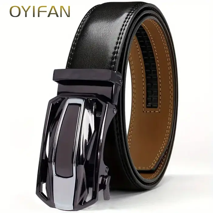 Ceinture en cuir véritable pour hommes
