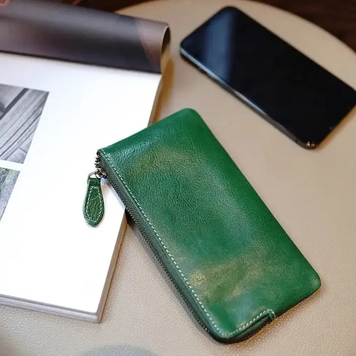 Portefeuille portable pour femme, nouveau modèle 2026, portefeuille long fin une pièce pour homme, sac de rangement pour espèces, porte-monnaie