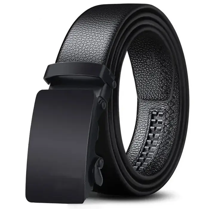 Ceinture pour homme en cuir de luxe avec boucle automatique