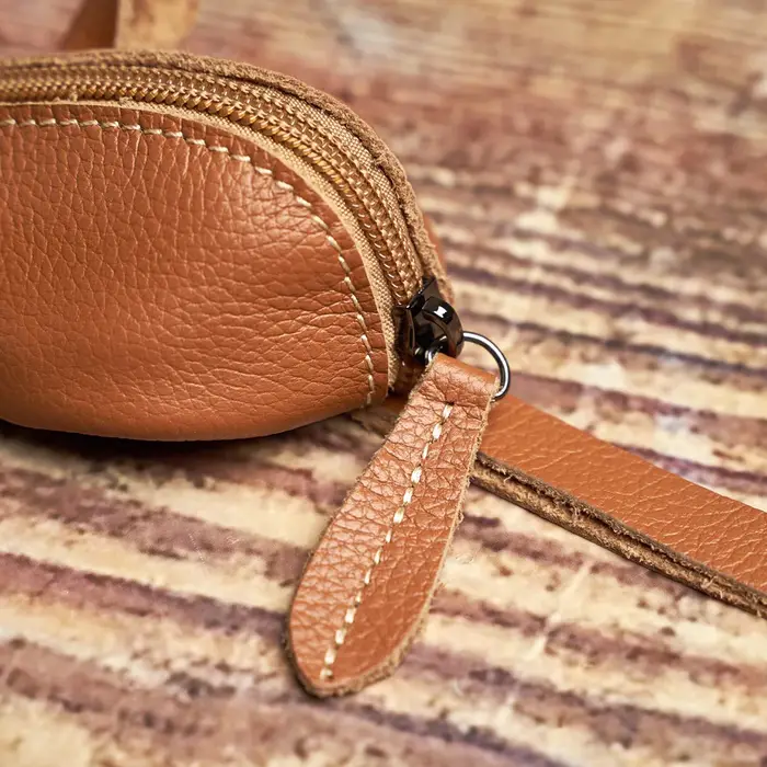 Vintage Mini porte-monnaie en cuir véritable petit portefeuille hommes femmes marron mode mignon souris sac de rangement tendance fermeture éclair poche NUPUGOO