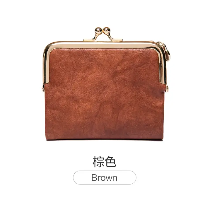 MIYIN-Petit portefeuille Rfid pour femme, portefeuille compact en cuir à deux volets, porte-monnaie