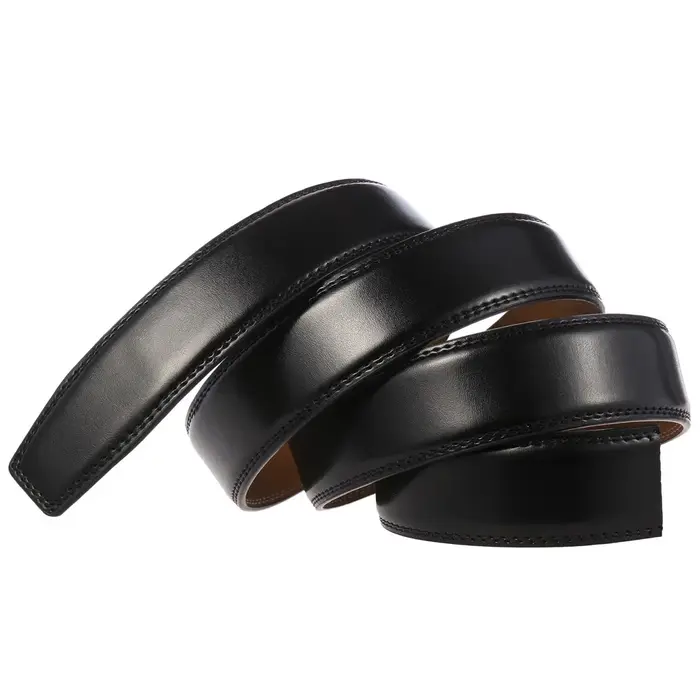 Ceinture en cuir véritable de vache sans boucle