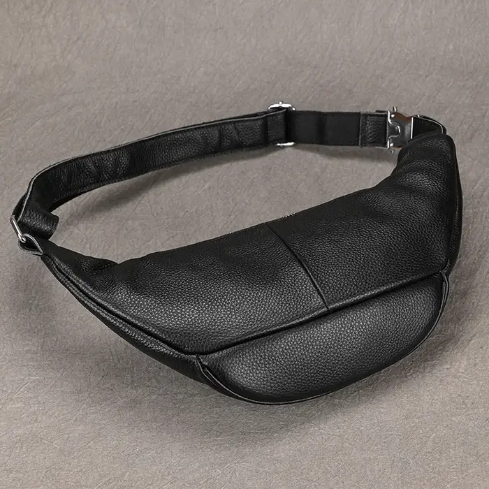 Sacs de taille en cuir véritable pour hommes