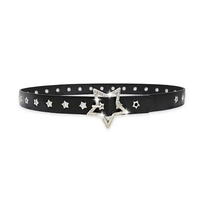 Ceintures de créateurs pour femmes de haute qualité luxe paume Punk Harajuku étoile oeillet Y2K filles jean ceinture