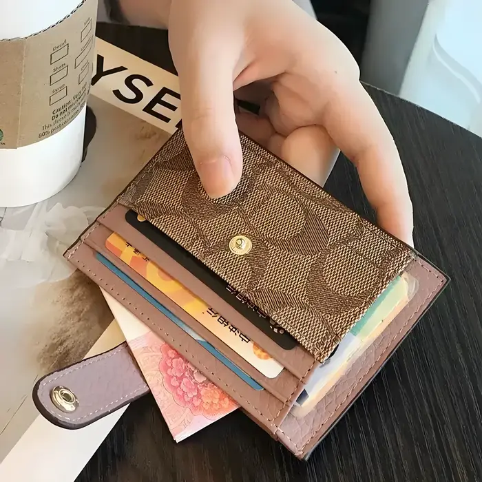 Portefeuille pour femme en cuir PU