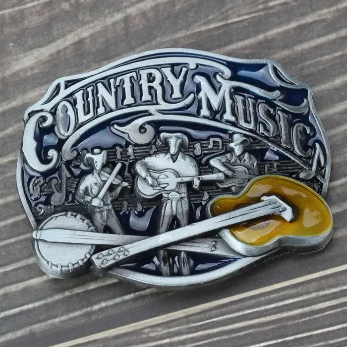 Boucle de ceinture de musique country, composants de ceinture faits à la main, accessoires de bricol