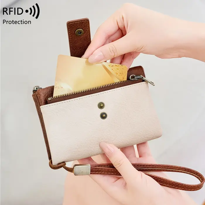 Portefeuille Vintage bloquant RFID pour femmes