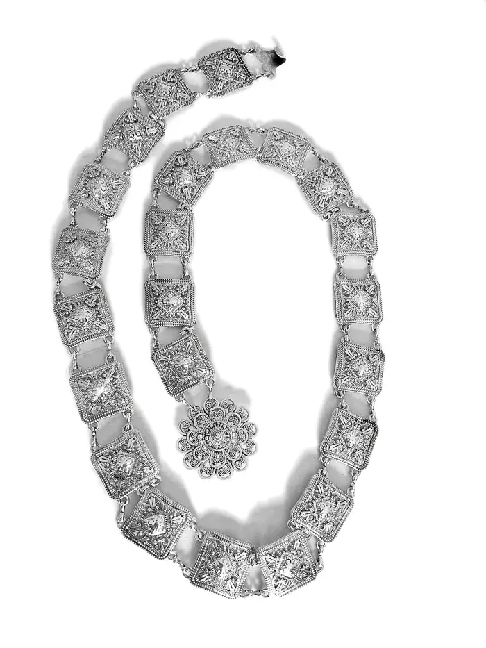 Ceinture pour femme atmosphérique et élégante, chaîne en métal, ceinture de style décontracté et polyvalente (B,105 CENTÍMETROS)