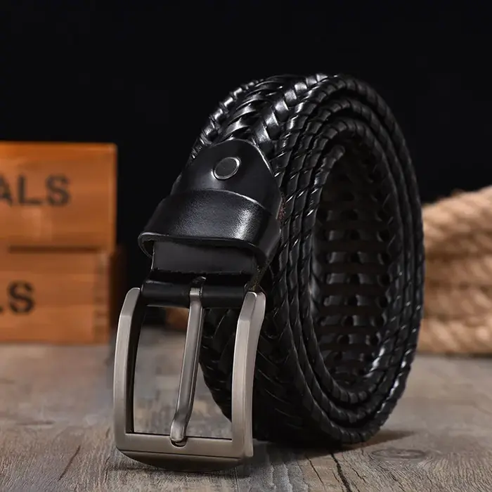 Nouvelle ceinture tressée pour hommes