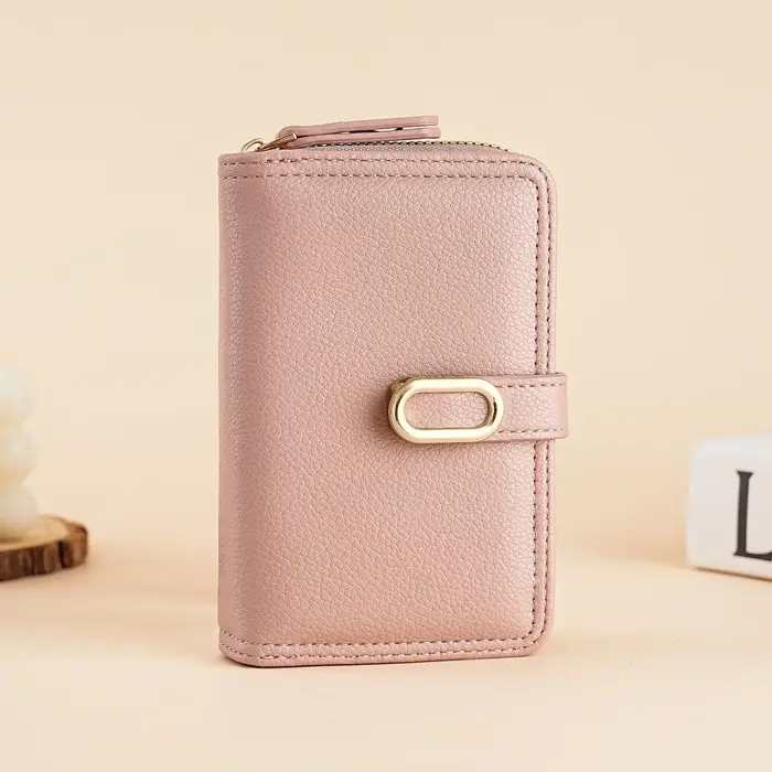 Portefeuille femme 2025 tendance en cuir Mini court