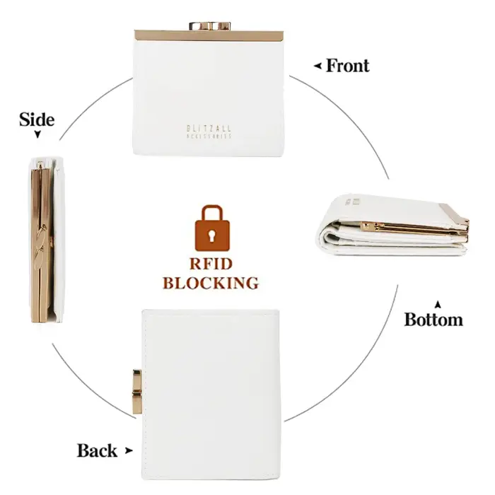 Portefeuille pour femme - Porte-cartes en PU de haute qualité