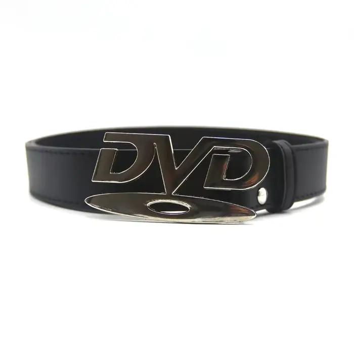 Ceinture unisexe à boucle DVD nostalgique