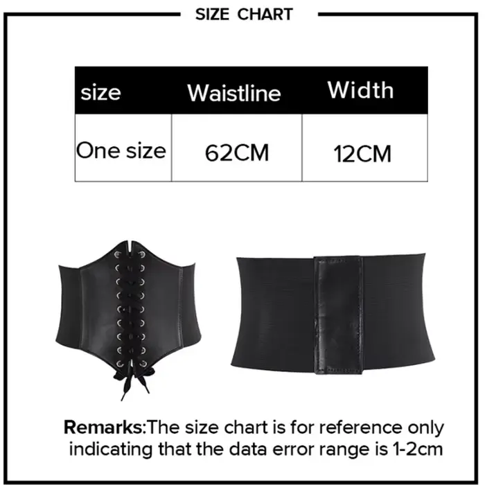 Corset femme gaine amincissante Sexy large ceinture en cuir Cummerbunds sangle ceintures pour femmes taille haute