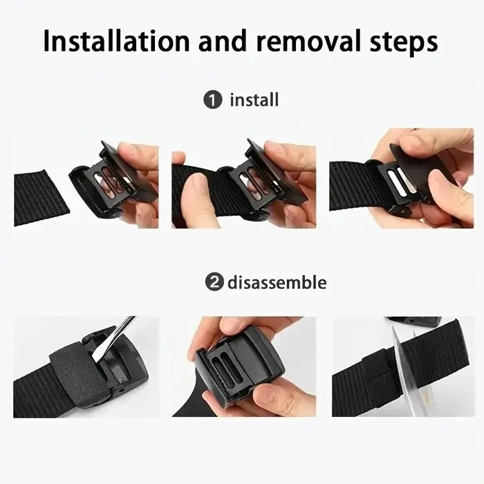 Ceinture en toile décontractée pour hommes