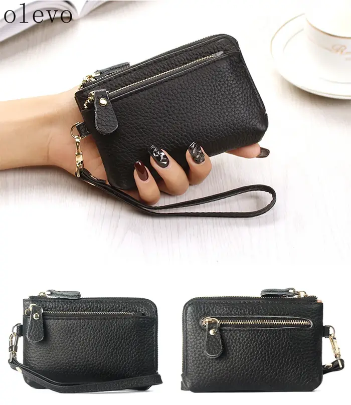 Portefeuille en cuir PU de Style européen et américain pour femmes