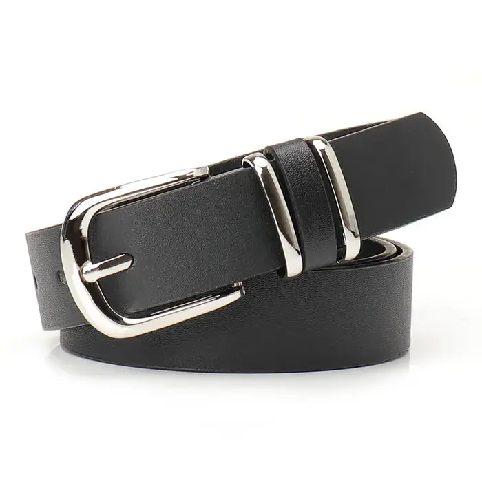 Nouvelle ceinture à double anneau à imprimé léopard pour femmes