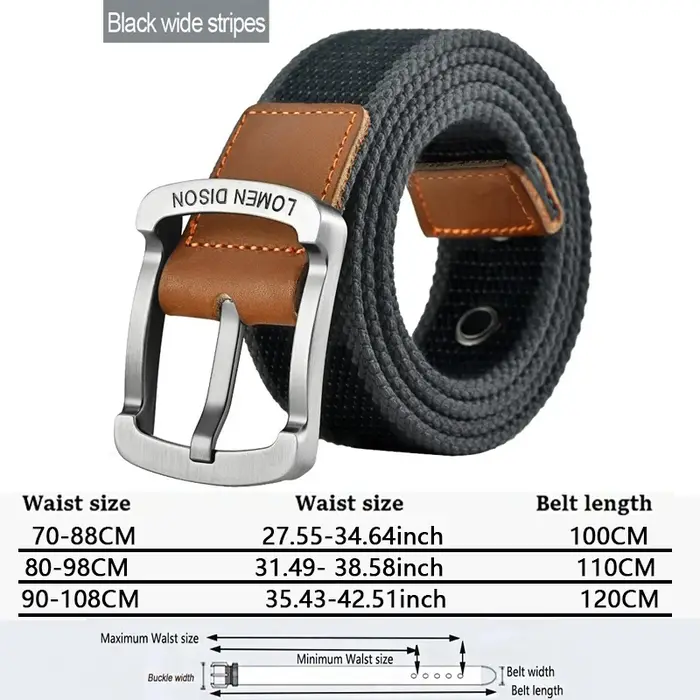 Ceinture en tissu pour hommes
