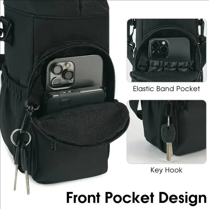 Sac bandoulière porte-bouteille avec sangle pour bouteilles isothermes de 32 oz et 40 oz