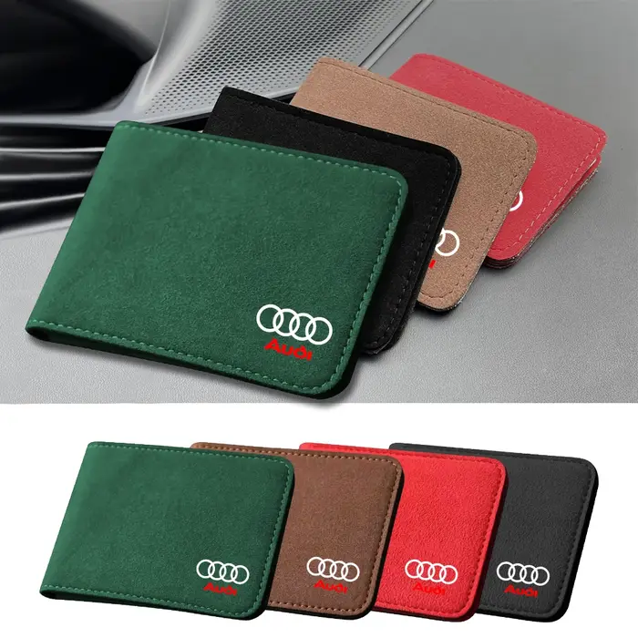 Porte-cartes de permis de conduire et de carte d'identité pour Audi Sline TT A1 A2 A4 A5 A6 A7 A8 Q1 Q2 Q3 Q5 Q8 RS RS5 RS6 Quattro S