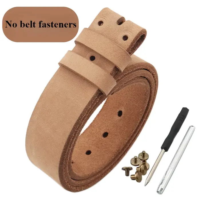 Ceinture en cuir pour hommes fabriquée en véritable peau de vache entière, ceinture à bord garni, pe