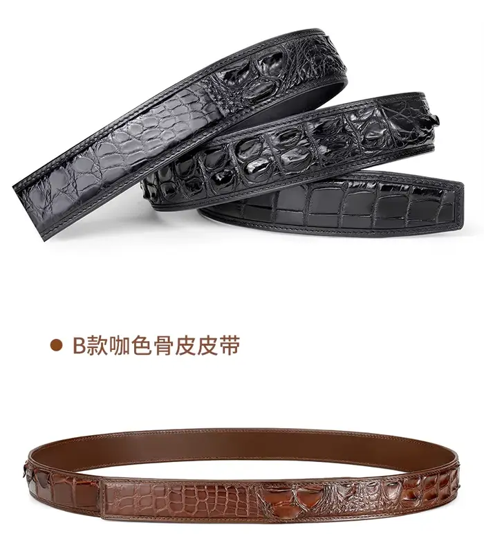 Ceintures Crocodile véritable pour hommes Alligator en cuir