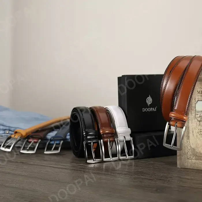 Ceintures en cuir véritable pour hommes, de haute qualité, LONG, grande boucle ardillon, boucle auto