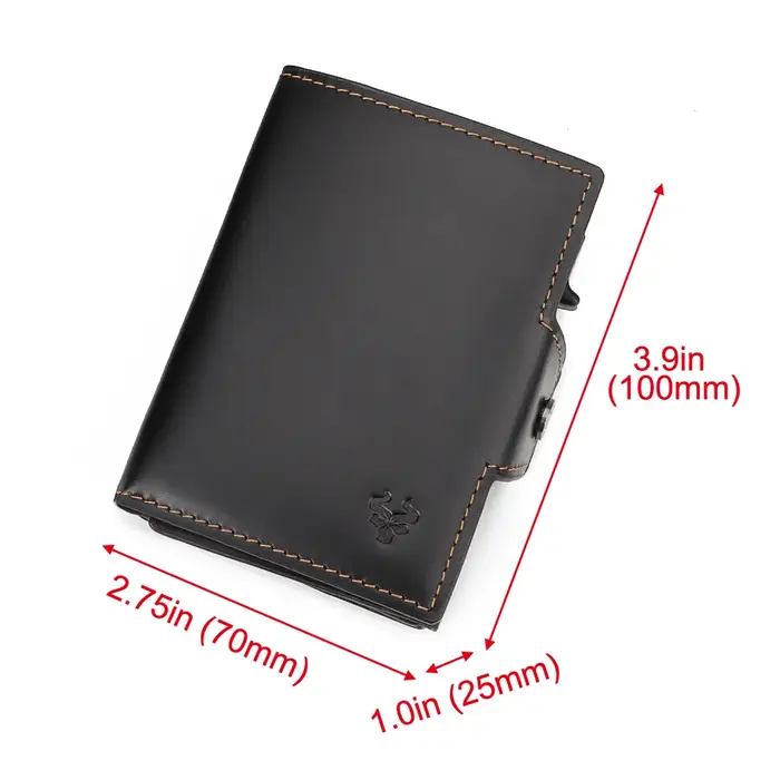Portefeuille porte-cartes de crédit RFID anti-scan